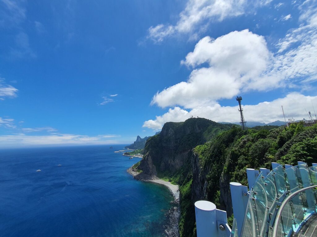 Taepunggam viewpoint on the northwest coast of Ulleungdo