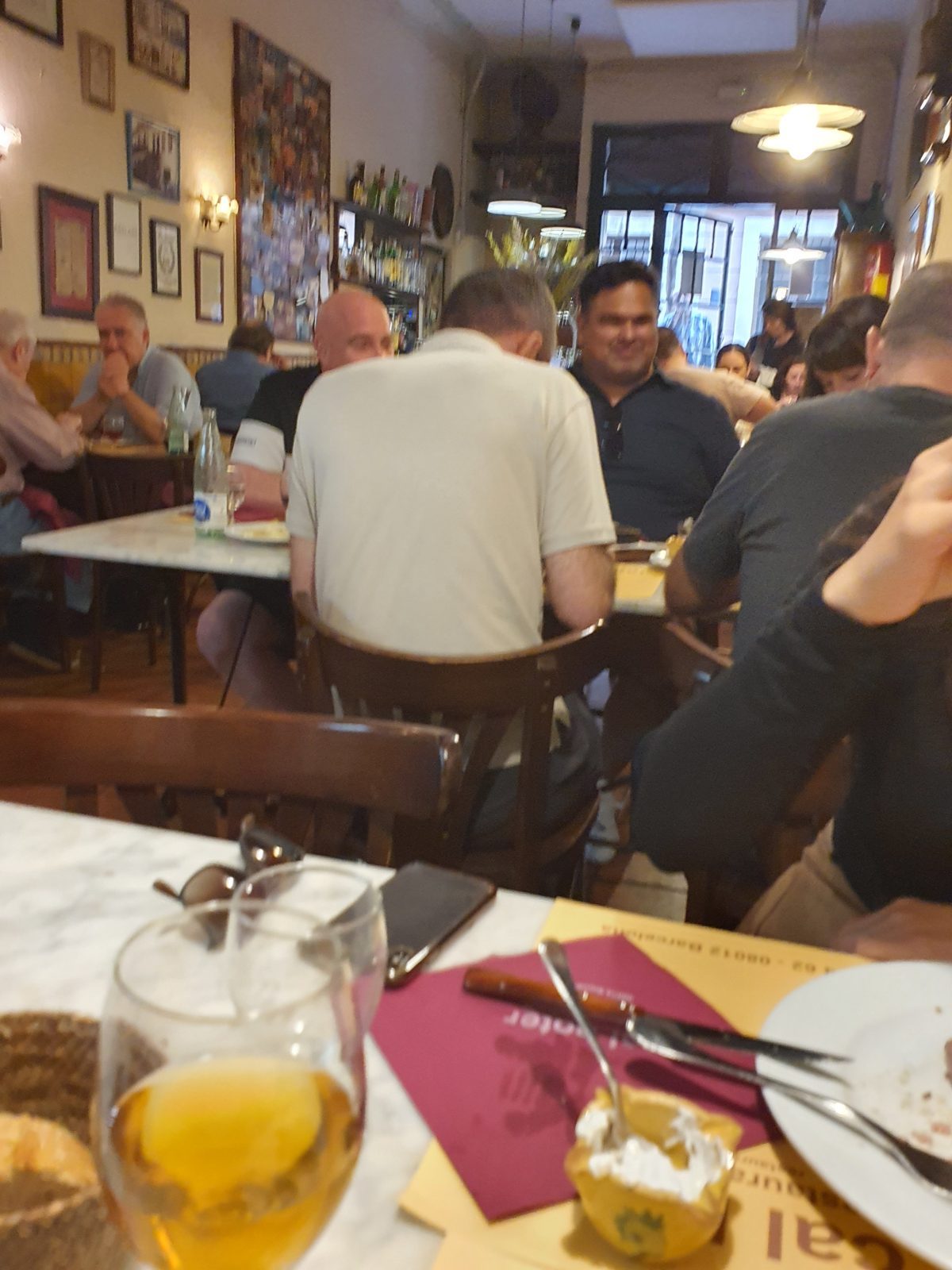 Locals having lunch at Cal Boter in Gràcia