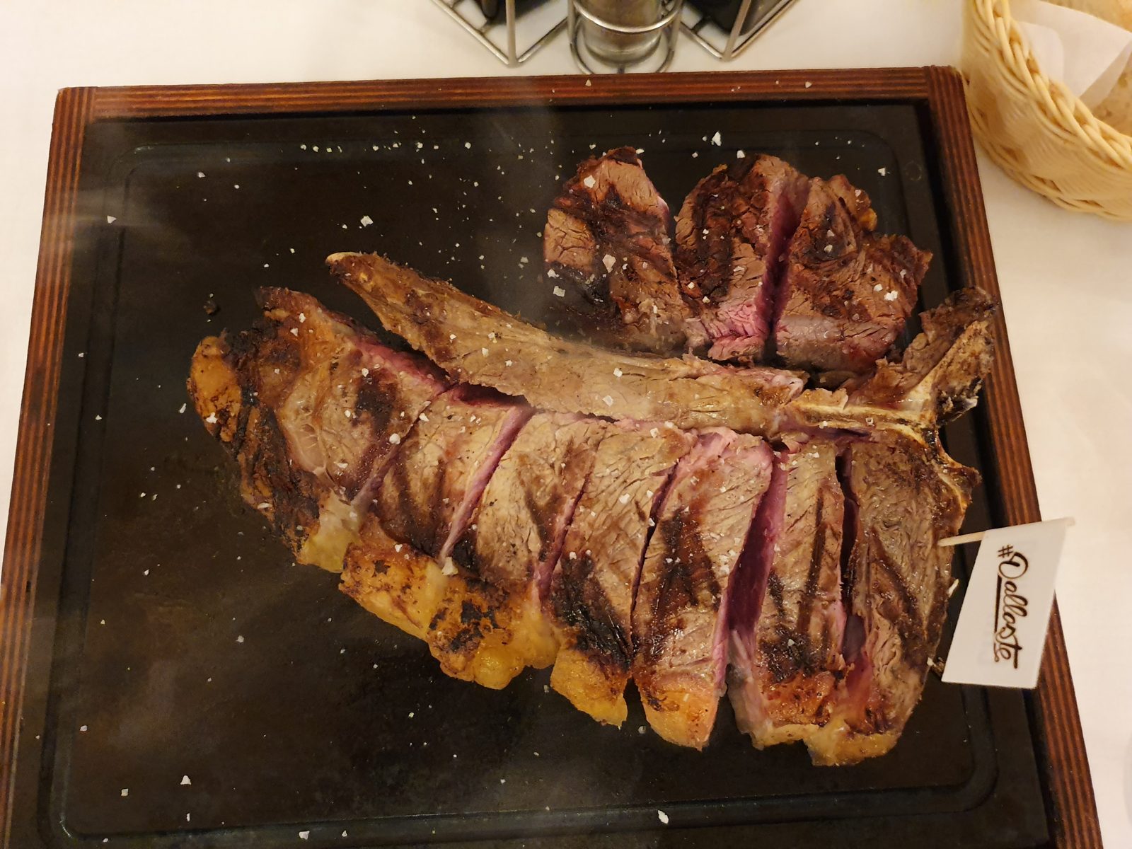 Florentine T-bone steak at Dall'Oste