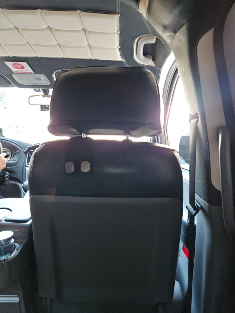 Inside an Incheon Airport call van