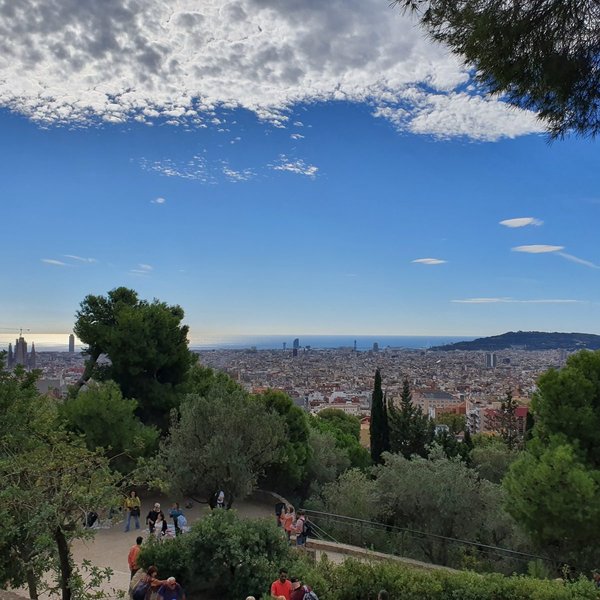 View from Park Güell over Barcelona