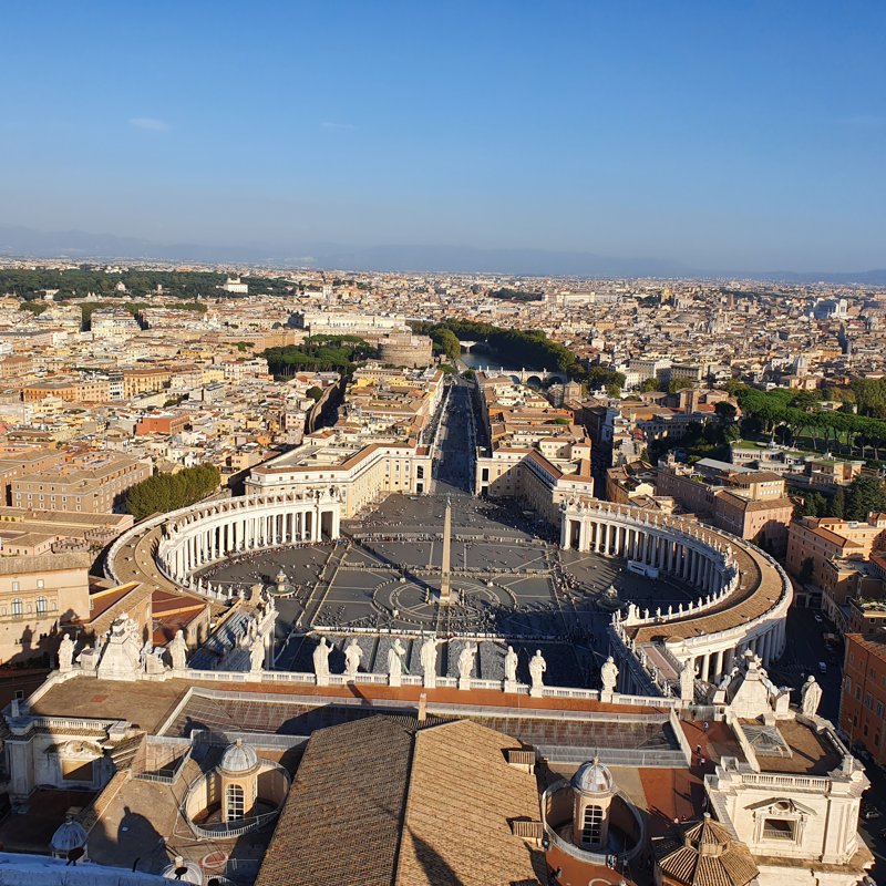 St. Peter's Square from above, Rome