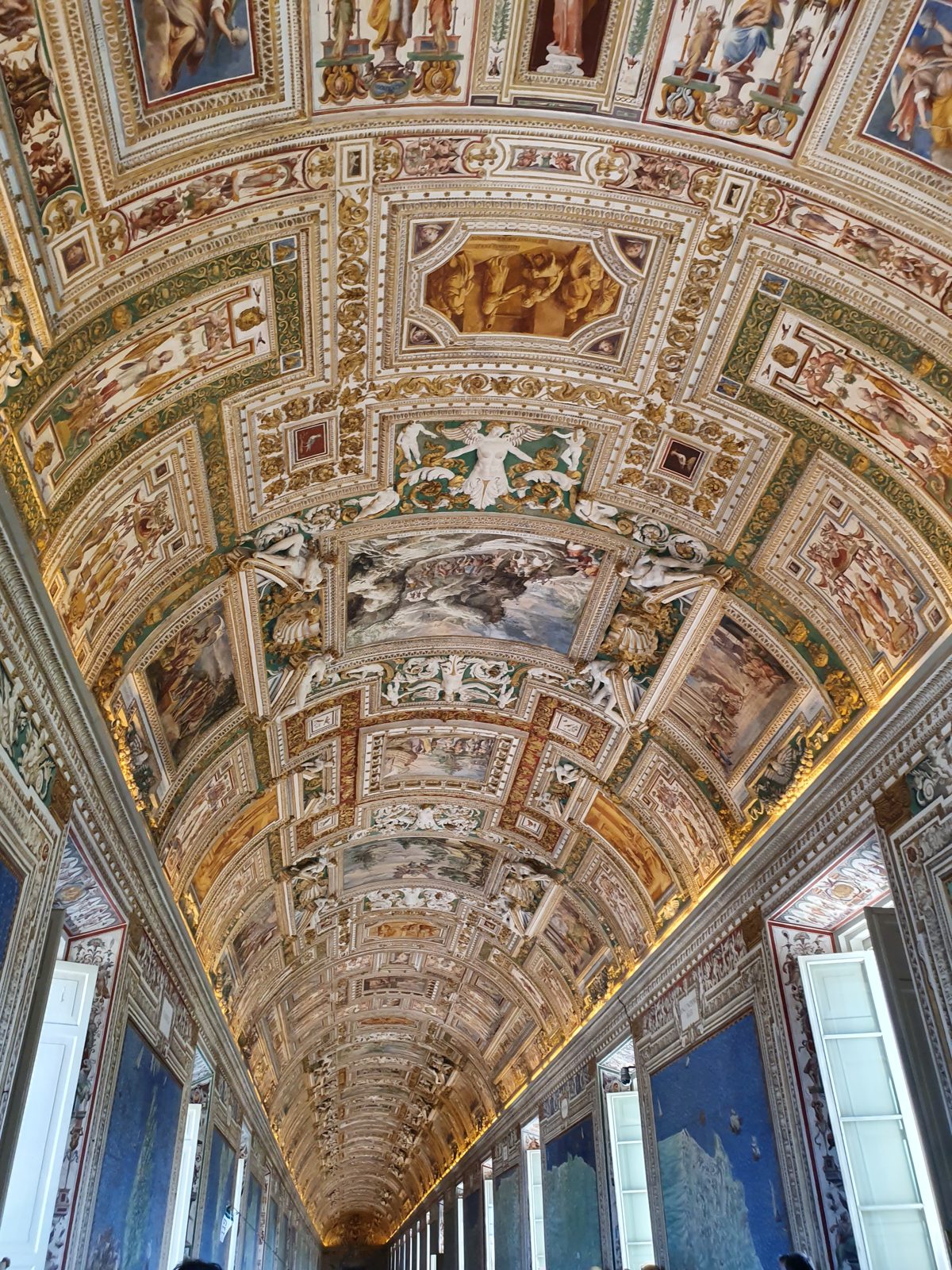 Gallery of Maps ceiling inside the Vatican Museums